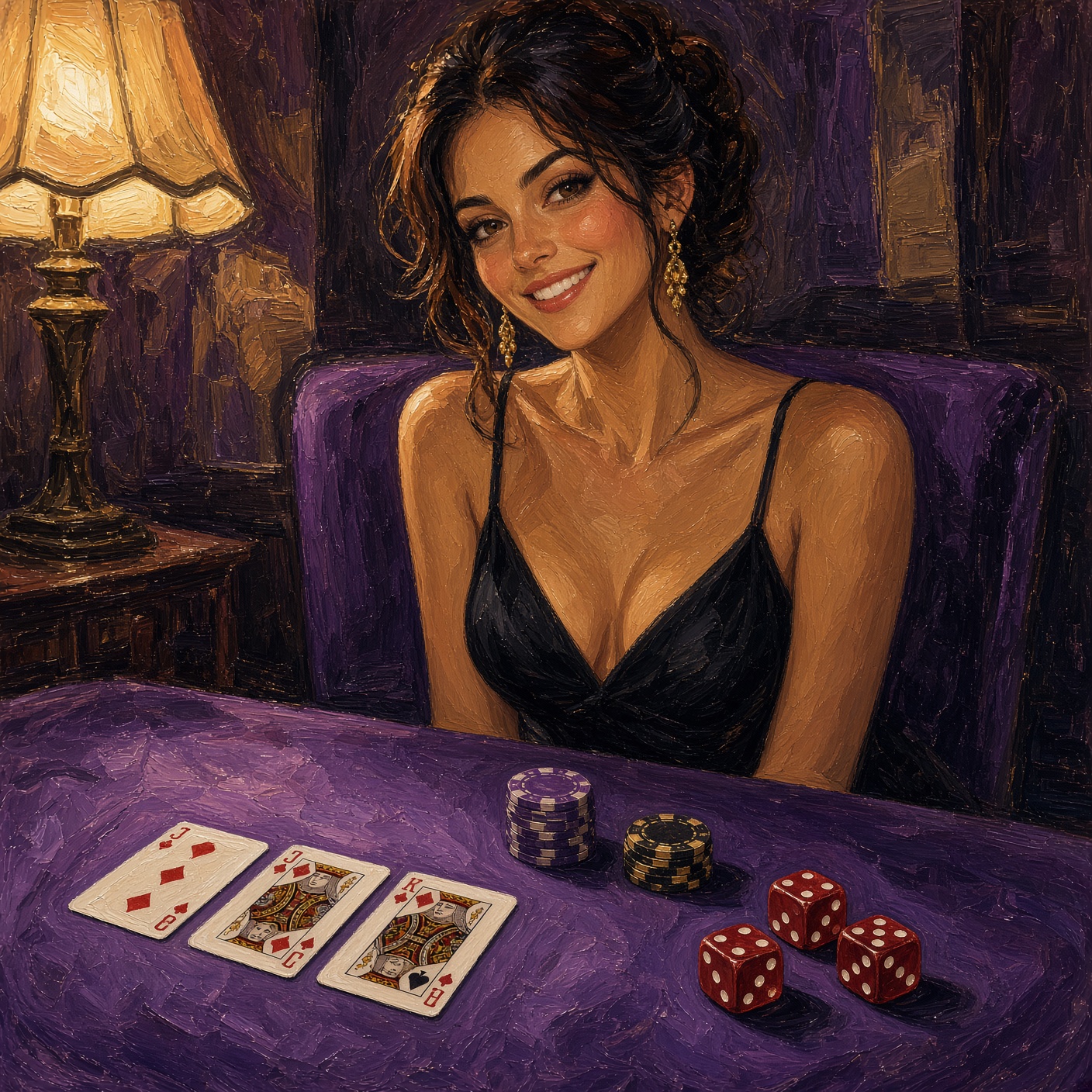Лайв-дилер у каталозі Cosmolot — Violet Felt